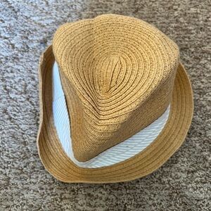 🌱🦢4 FOR $15!🦢🌱 Easter Tan and White Straw Hat